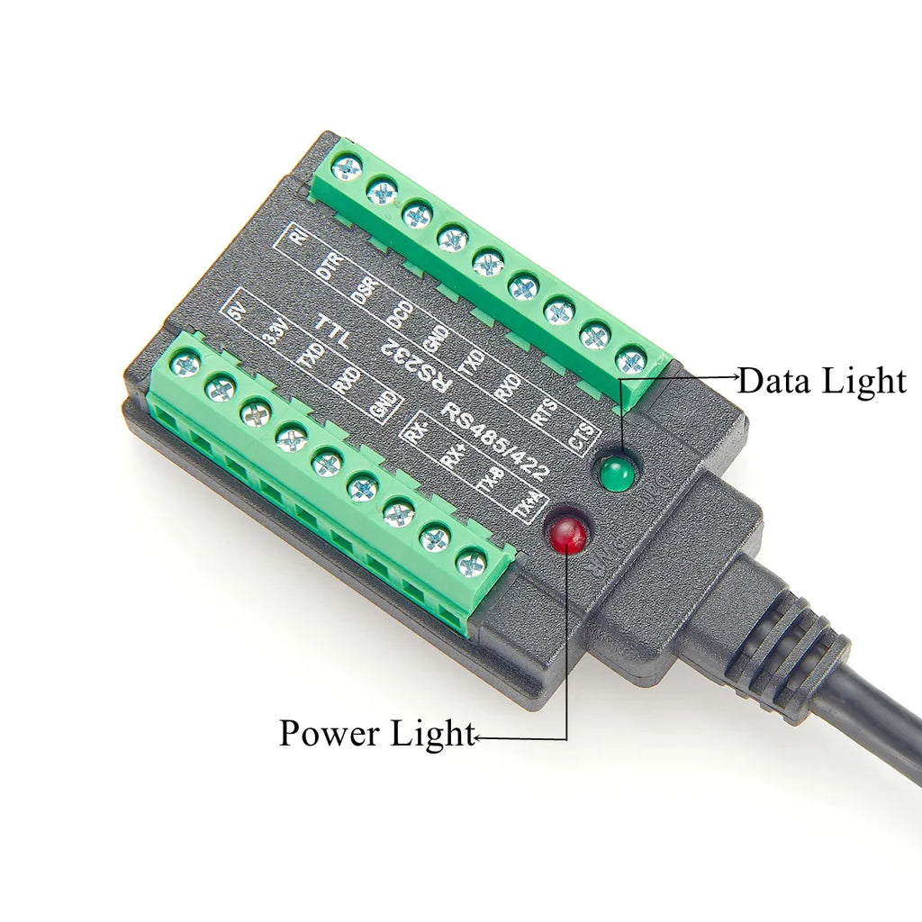 Industrial Grade USB to RS232/485/422/TTL Isolated Converter with FT232RL USB-C to RS232 Serial Cable with FTDI Chip