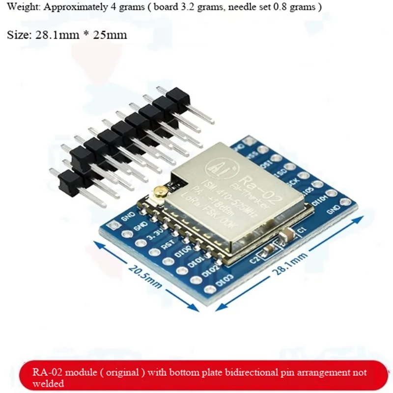 SX1278 LORA Module with Bottom Plate, Anxinke LORA RA-02 LORA