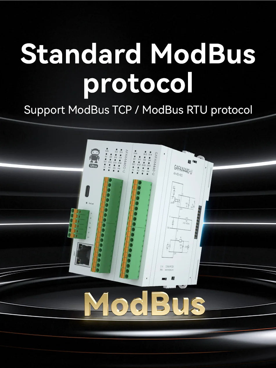 Distributed Remote IO Module RJ45 RS485 AI/DI/DO Modbus TCP RTU CDSENT M31-U Series Switch Analog Input/Ouput Rail Installation