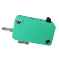 2Pins KW7-0 SPST Microswitch Micro Switches for Microwave Oven Game Machines Electric Cookers 16A 125V/250VAC 1NO Green, 4-Pack