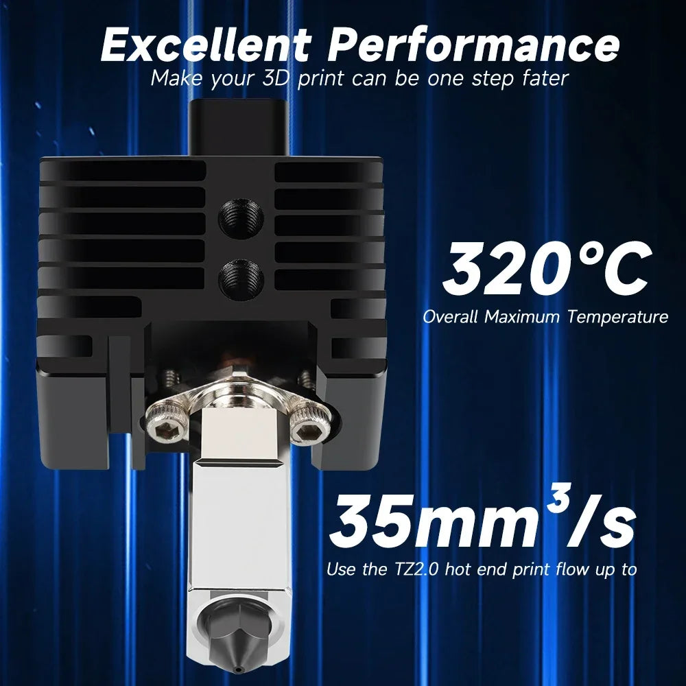 For Bambu Lab X1 Series Hotend Upgrade 2.0 Version Bambulab Bi Metal Fit Bamboo Bambu labs X1 X1C Hot End X1C Thermistor