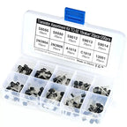 10Value 200PCS Transistor Assortment Kit S8050 S8550 2N2222 2N2907 BC337 BC327 BC517 BC556 2N3904 2N3906 A1015 C1815 Wit Box