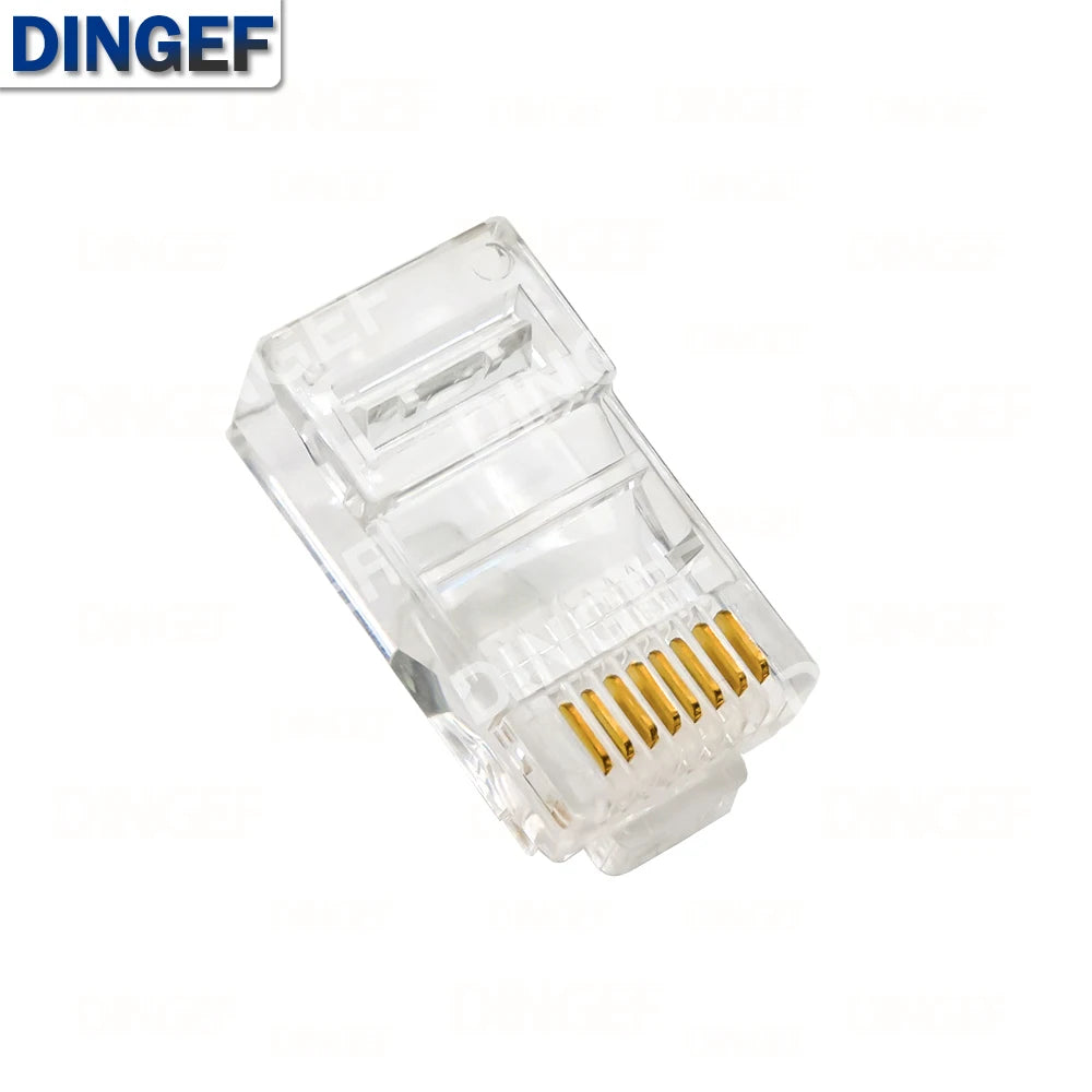 4Pin 6Pin 8Pin Cable End Connectors Plugs telephone connector internet connector RJ9 4P4C RJ11 6P4C 6P6C RJ45 8P8C Crystal