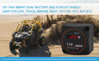 DaierTek Smart Dual Battery Smart Isolator 12V 140A Digital Voltage Sensitive Relay VSR Split Charge For Camper Car RV