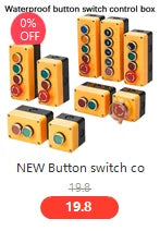 1Pcs Button Switch Self Reset Small Mushroom Head Emergency Stop 22mm Knob Key Start Inching Power on XB2-BG21 XB2-BA31 XB2-BS54