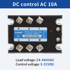 SYTH DC-AC 3-32V AC-AC 70-280V Three Phase SSR Solid State Relay 3P SSR Module 10A 25A 40A 60A 80A 100A 120A