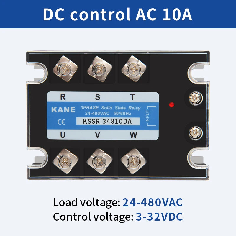 SYTH DC-AC 3-32V AC-AC 70-280V Three Phase SSR Solid State Relay 3P SSR Module 10A 25A 40A 60A 80A 100A 120A