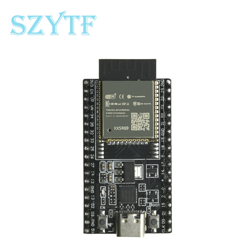 WiFi BT Wireless Module for ESP32 DevKitC, 32D 32U 32E IoT Controller, Type-C Development Board Compatible with NodeMCU