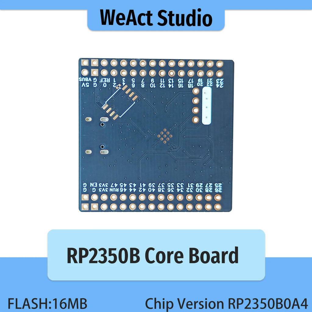 WeAct RP2350B Raspberry Pi RP2350B RISC-V Hazard3 520KByte SRAM 16MByte QSPI Flash 48GPIO All out New Version Chip RP2350B0A4