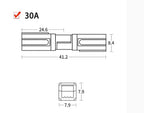 10/20/100Pcs 30A 600V For  Single Pole Plug Marine Power Connector Terminal Electric Power Vehicles Photovoltaic Systems