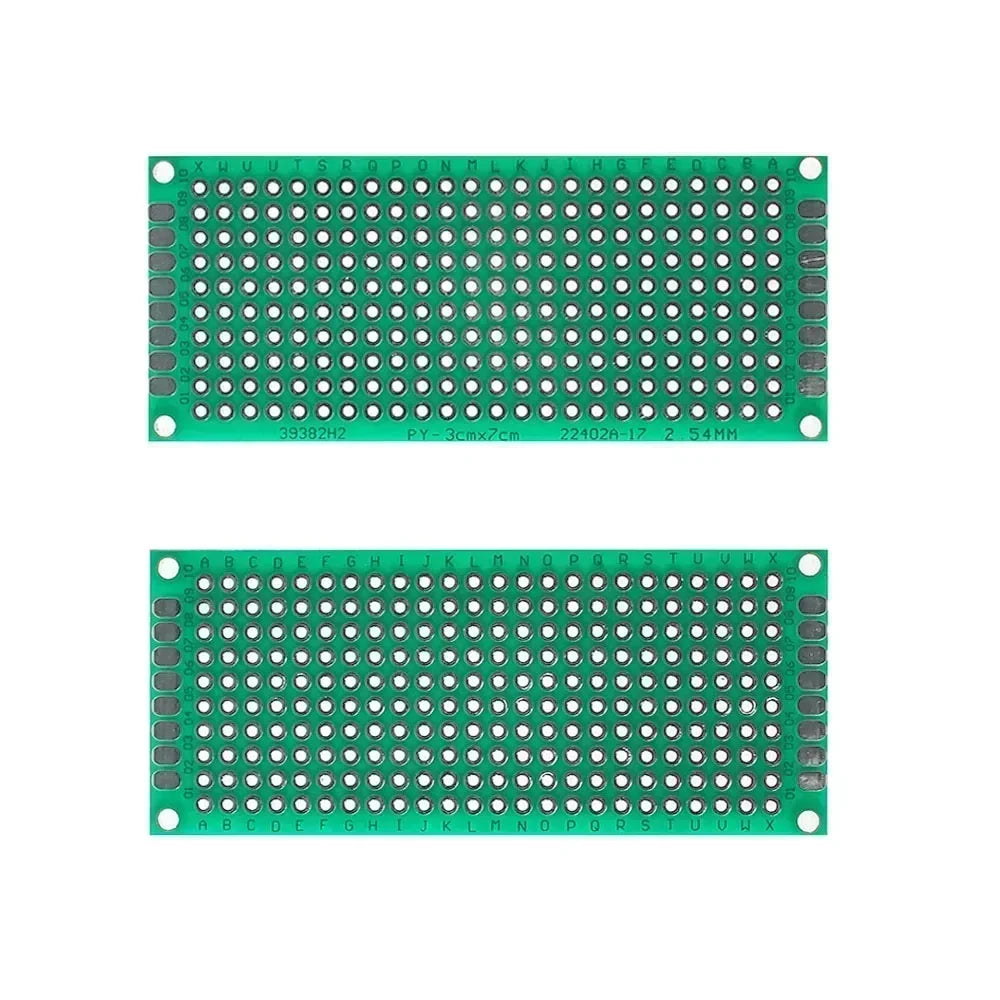 Universal PCB Circuit Protoboard Double Sided Breadboard 2x8 3x7 4x6 5x7 7x9CM Stripboard Prototyping Board DIY Electronic Kit
