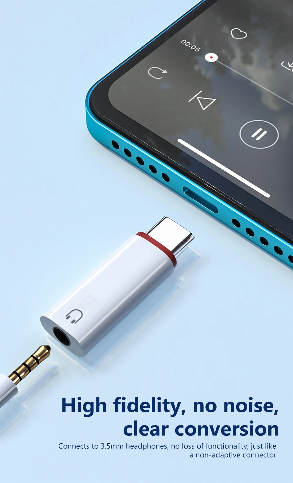 Type C to 3.5 MM Jack AUX Audio Adapter For Huawei Xiaomi Samsung 3.5MM Headphones Connector DAC Converter
