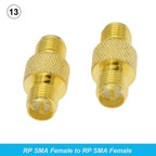 2Pcs/Lot SMA/RP SMA Male to RP SMA Female Straight Adapter RF Coaxial Connector Converter for WIFI 4G Antenna Wholesale