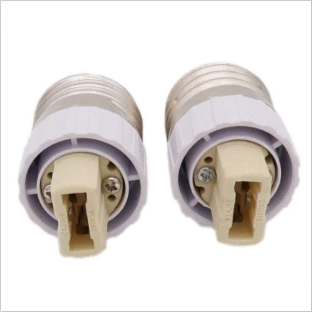 2pcs E14 To G9, E27 to G9 Light Socket Adapter Fireproof Porcelain G9 LED Halogen CFL Lamp Bulb Base Holder Converter Extender