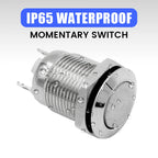 6pcs 12mm Push Button Switch Latching Momentary Self reset Waterproof Mini Electric Power Button Switch On Off 2pin 1NO 3A/250V