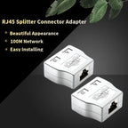 RJ45 Coupler 1 to 2 Ways Splitter Connector Adapter Ethernet Modular Plug Shielded Box RJ 45 Female Extender Internet Connection