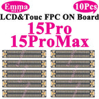 10Pcs LCD Display Touch FPC Connector for iPhone 17 17Pro 16 15 14 Pro Max Motherboard Logic Board Screen Plug Replacement