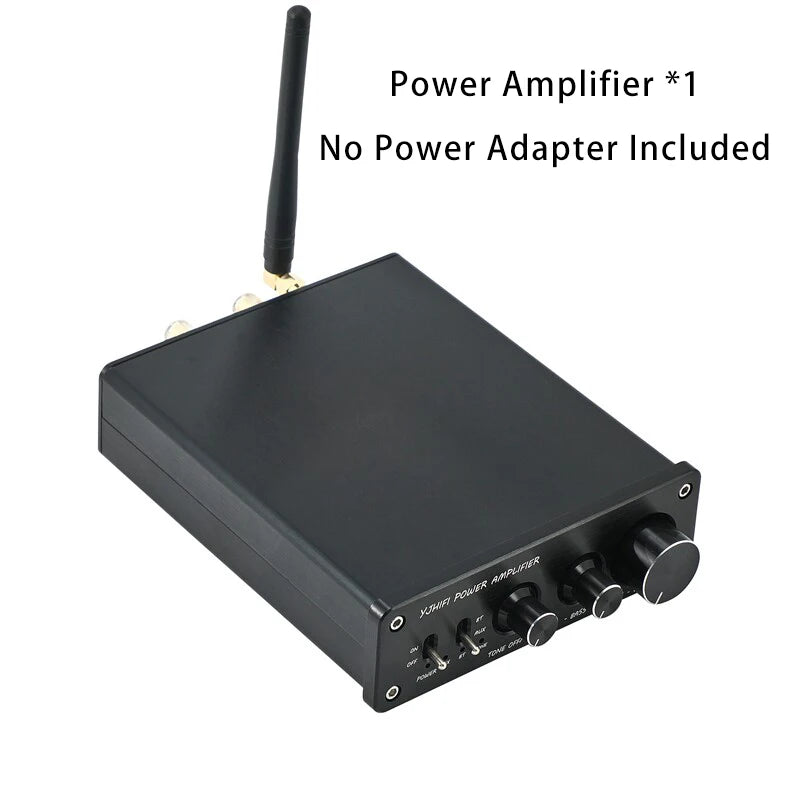 YJCO 300W×2 TPA3255 HIFI Digital Amplifier Bluetooth 5.1 SBC AAC APTX HD Decoder Bass Treble Control for Home Theater D325B