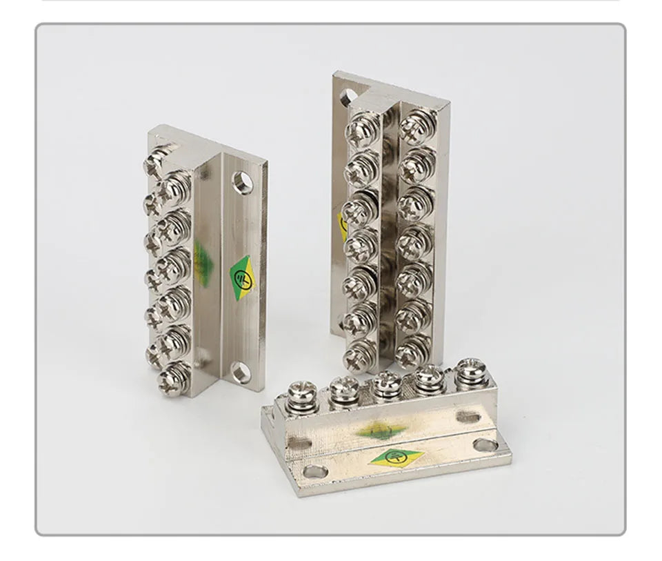 Ground Row Copper Bar Connection Terminal JDG-A Distribution Box Double-layer Terminal Block Copper galvanizing large current