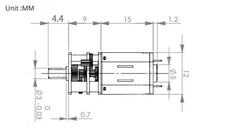 1pcs GA12 N20 DC 12V (Support 9V 6V 3V) Mini Micro Metal Gear Motor High Torque 10002000 4000 RPM