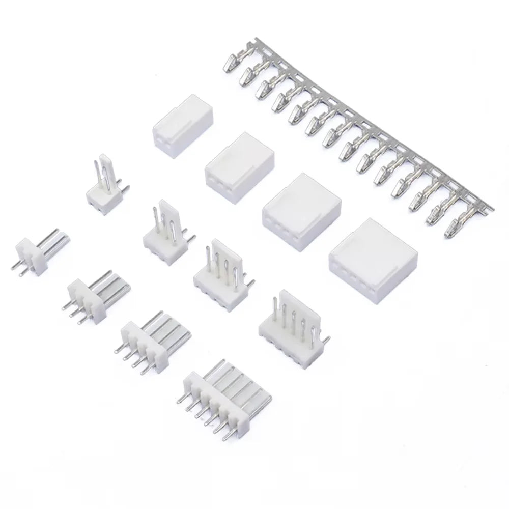 5/10Sets KF2510 Connector 2.54mm Straight / Curved Pin Header 2/3/4/5/6/7/8/9/10P ( Plug Male + Female + Terminal ) Kit