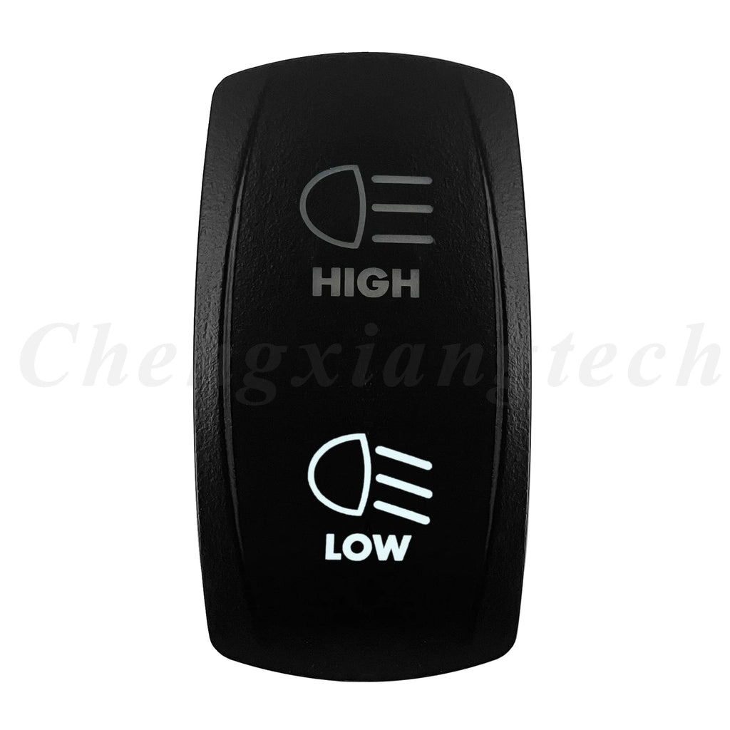 Marine 12V 24V White Led On Off Rocker Switch 5Pin SPST Momentary Switch DPDT ON OFF ON 3-Way for Car Boat Carling 4X4 Narva