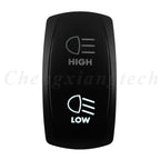 Marine 12V 24V White Led On Off Rocker Switch 5Pin SPST Momentary Switch DPDT ON OFF ON 3-Way for Car Boat Carling 4X4 Narva