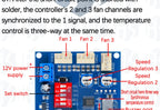 DC 12V 5A PWM PC CPU Fan Temperature Control Speed Controller Module Buzzer High-Temp Alarm NTC B 3950 Thermistor 50K