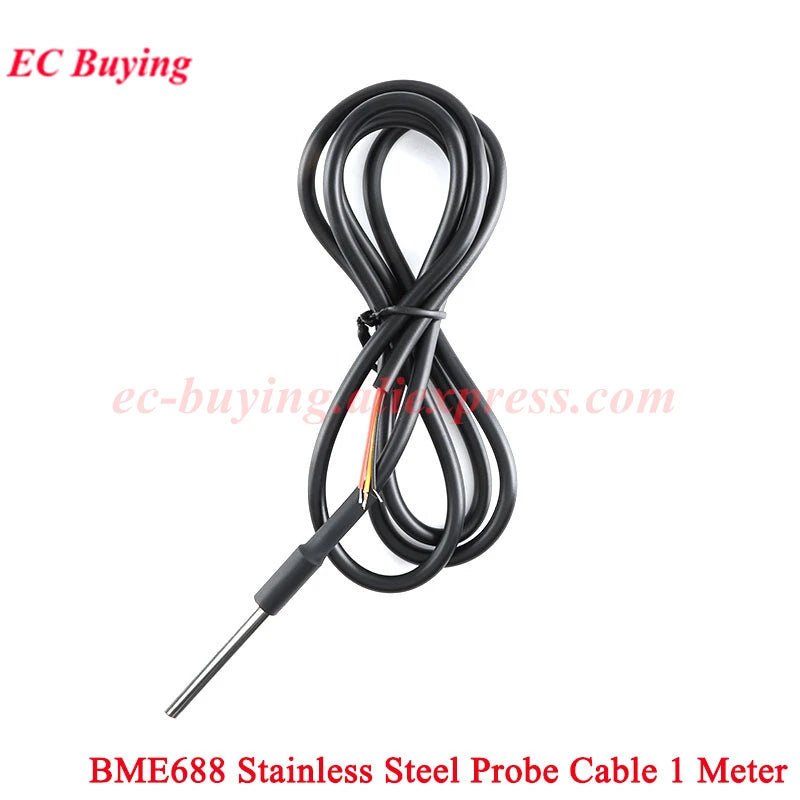 DS18B20 LM35DZ BMP180 BMP280 BME280 BMP180 BME680 BME688 SGP30 SGP40 Waterproof Thread Temperature Probe Sensor Stainless Steel