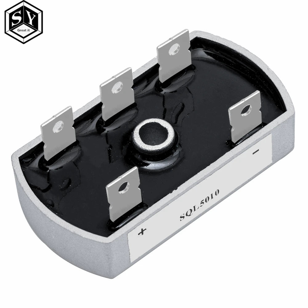 50A 1200V SQL5010 Aluminum Metal Case 3 Phase Diode Bridge Rectifier 50Amp SQL50A Module