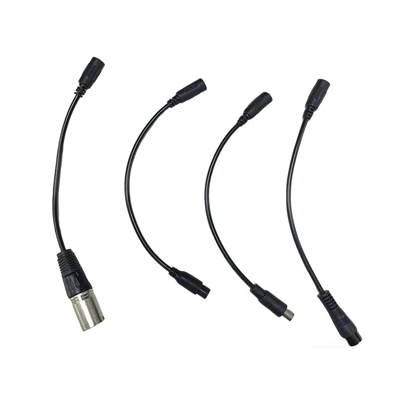 DC 5.5 × 2.1mm Female Conversion Cable DC to 3pin XLR/GX12 GX16 Aviation/Xiaomi Connector Car Battery Charger Adapter Cables