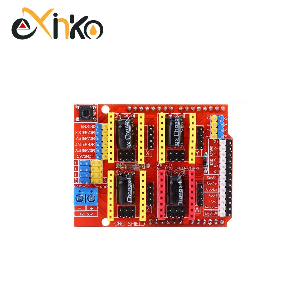 CNC Shield V4 CNC Shield V3 Engraving Machine 3D Printe+ 4pcs DRV8825 Or A4988 Driver Expansion Board For Arduino