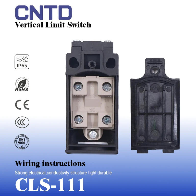 CNTD CLS‑1 Industrial Limit Switch CLS‑111 CLS‑112 CLS‑127 IP65 1NO+1NC 250VAC Waterproof Travel Switch for Automation Machinery