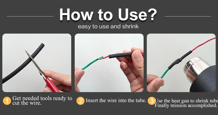 20/50/100/200M/ roll Heat Shrink Tube  Transparent 3: 1 ratio Adhesive Lined with Glue Dual Wall Tubing Wrap Wire Cable kit