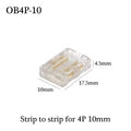 COB Led Strip Connector Light Strip Wire Connectors 2 3 4 Pin L-shaped For 5 8 10mm Width PCB Single Color RGB CCT Strip