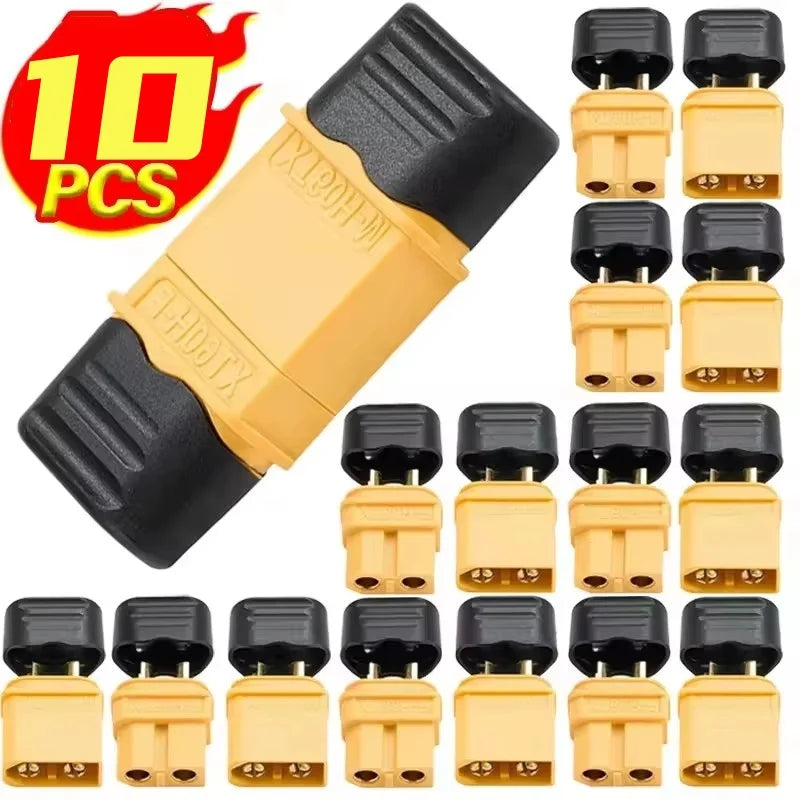 1-10PCS Male & Female Connector XT60 XT90 Plugs Wire Cable Connectors Adapter with Sheath Housing for RC Battery Car Airplane