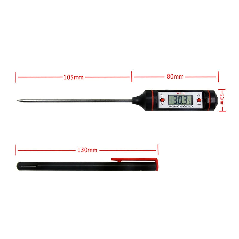 Meat Probe Thermometer Kitchen Food Digital Thermometer Cooking Electronic Temperature Heat Gauge Milk Barbecue Meat Thermometer