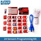 Arduino UNO R3 Starter Kit - Scratch Programming STEM Learning DIY Electronics Development Board Compatible with Arduino IDE for