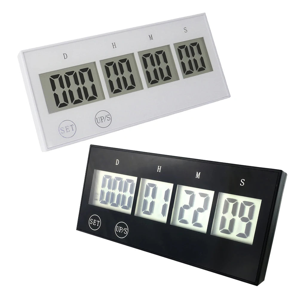 999 Days Digital Countdown Touch Screen Keys Electronic Count Down Timer Multifunctional Durable Reusable for Wedding Retirement