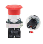 XB2-BS542 Emergency Stop Rotary Push Button Switch 1NC 2NC 1NO/1NC 2 Position Locking 22mm Mushroom Head Button