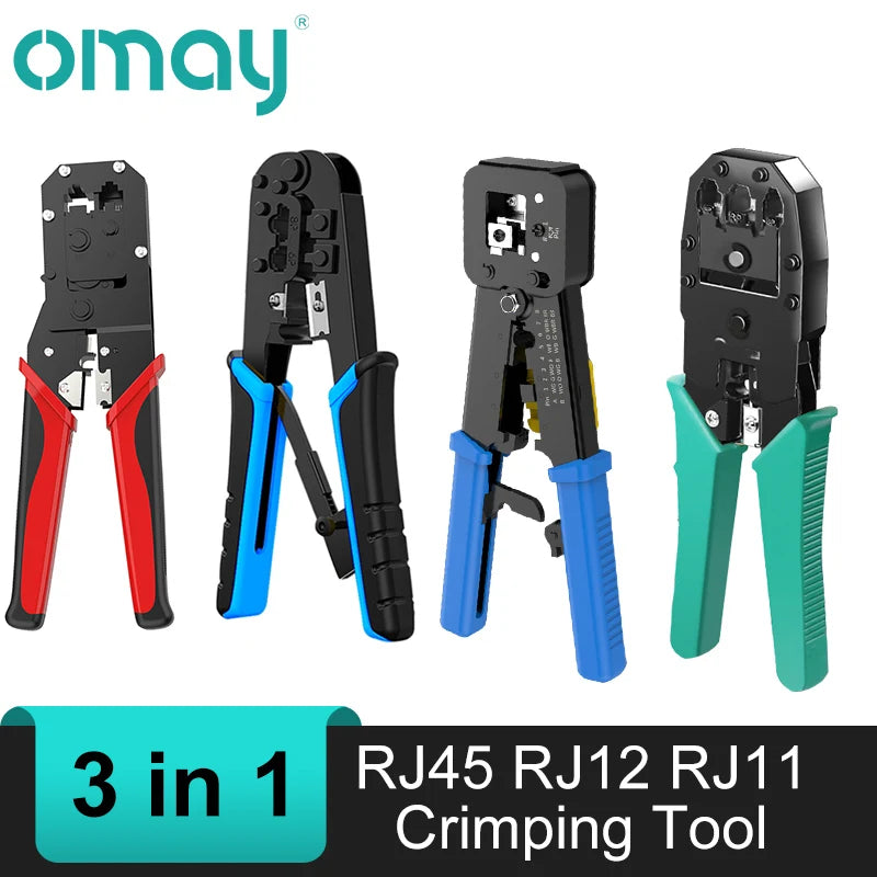 RJ45 Crimper RJ11  Tool Ethernet Network LAN Cable  Cutter Stripper Plier for 6P 8P RJ11 RJ12 Network Plier
