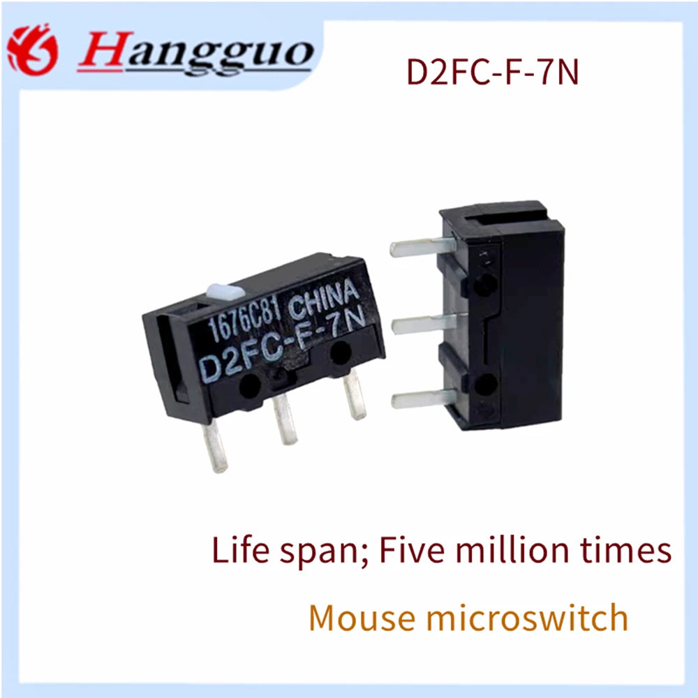 D2FC For Original OMRON Mouse Button Fretting D2FC-F-7N 10M 20M OF D2FC-F-K 50M  Mouse Micro Switch
