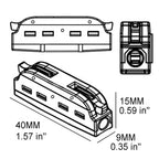 10/50 PCS Mini Fast Wiring Connectors Universal Compact Lever Crimp Splitter Electrical Conductors Push-in Home Terminal Block