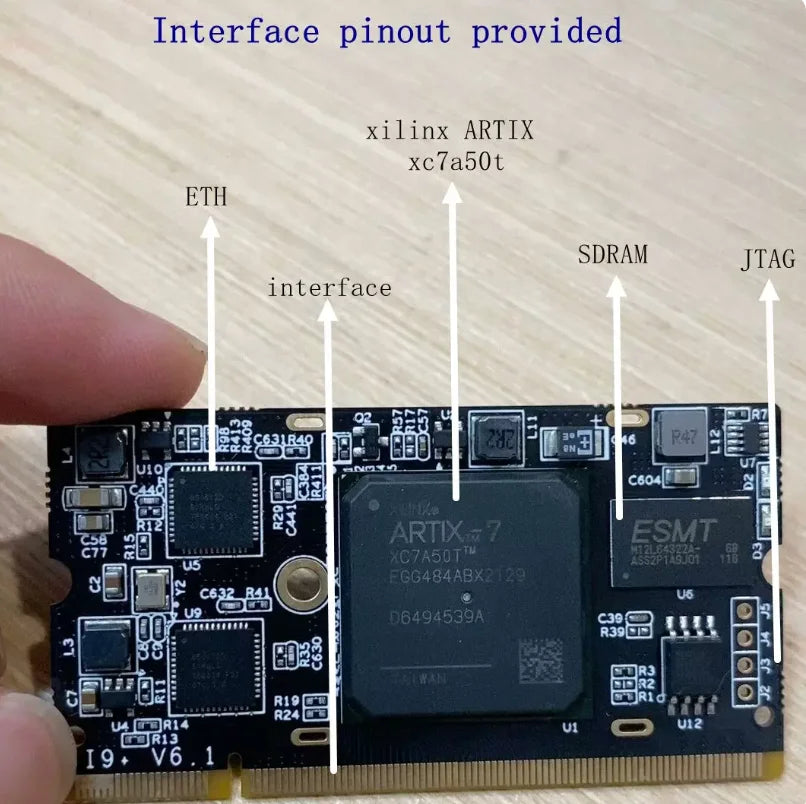 XC7A50T FPGA RISC-V Development Board Colorlight i9+ Module Open Source Toolchain