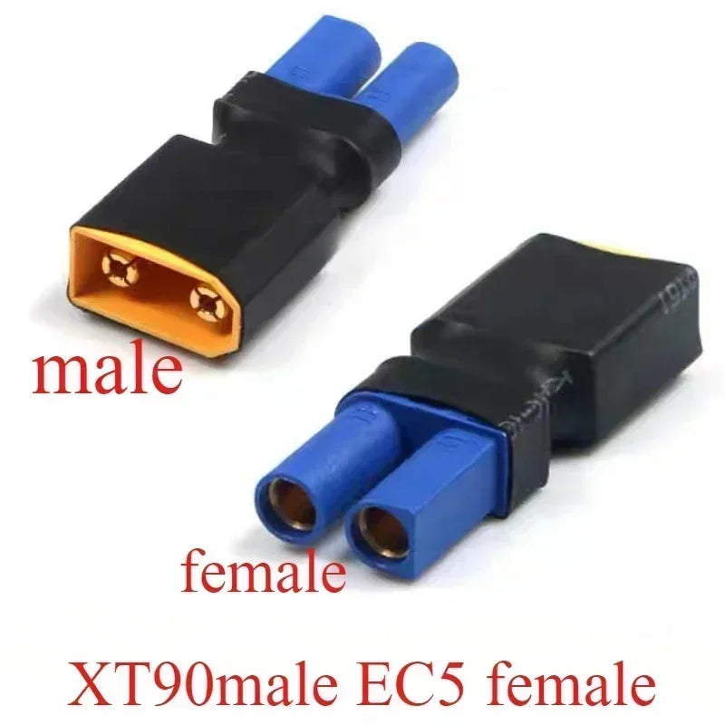 EC5 Male Female to XT60 XT90 Deans T Plug Male Female No Wire Connector Plug Adapter for RC FPV Vehicle Lipo Battery Esc