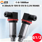 4-20mA Pressure Transmitter Sensor 0.1bar/10bar/145psi 0-60Mpa 0-10V Pressure Transducer Sensor M20*1.5 Pressure Transmitter