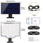 Solar Lights Outdoor 234LED 3 Modes Motion Sensor Flood Lights with Remote IP65 Waterproof Security Solar Lights for Outside