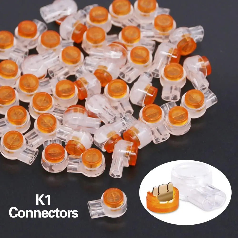 Hoolnx K1 K2 K3 Connector UY1 UY2 UR Wire Connector, Waterproof RJ45 RJ11 Telephone UY Splice Connector Network Cable Terminals