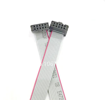 2.54MM Pitch FC-10PIN 2*5P 10/20/30/40/50/60CM/1M JTAG ISP DOWNLOAD CABLE Gray Flat Ribbon Data Cable FOR DC3 IDC BOX HEADER