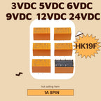 1-10pcs Relay HK19F-DC3V-SHG HK19F-DC5V-SHG HK19F-DC6V HK19F-DC12V HK19F-DC24V HK19F 3V 5V 9V 12V 24V 8PIN 1A Relays